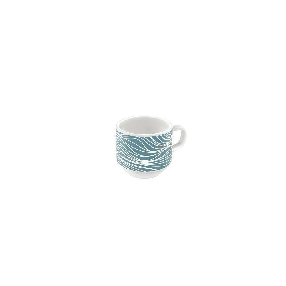 Xícara Café Tramontina Clarice Em Porcelana Decorada 100 Ml Tramontina