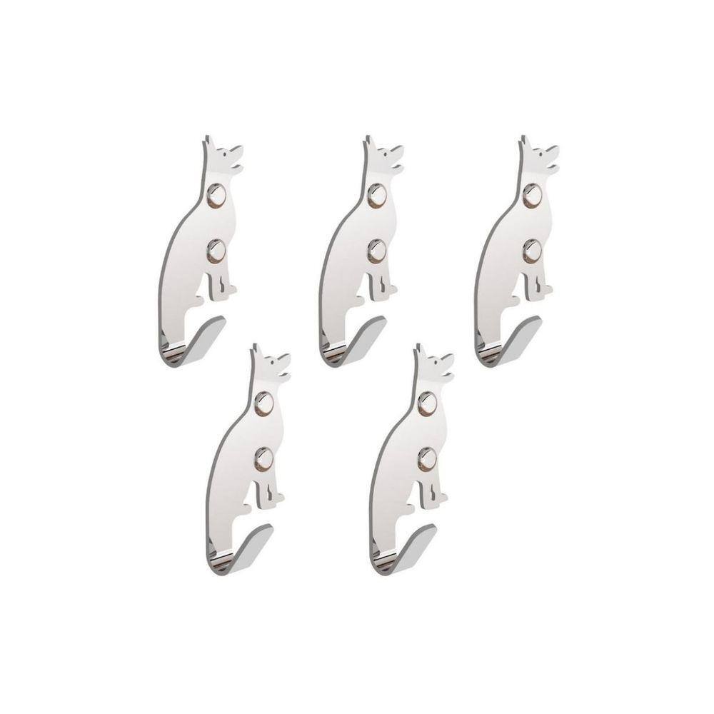 Kit 5 Ganchos Decorativo De Parede Pendurador Bolsa C.C FS
