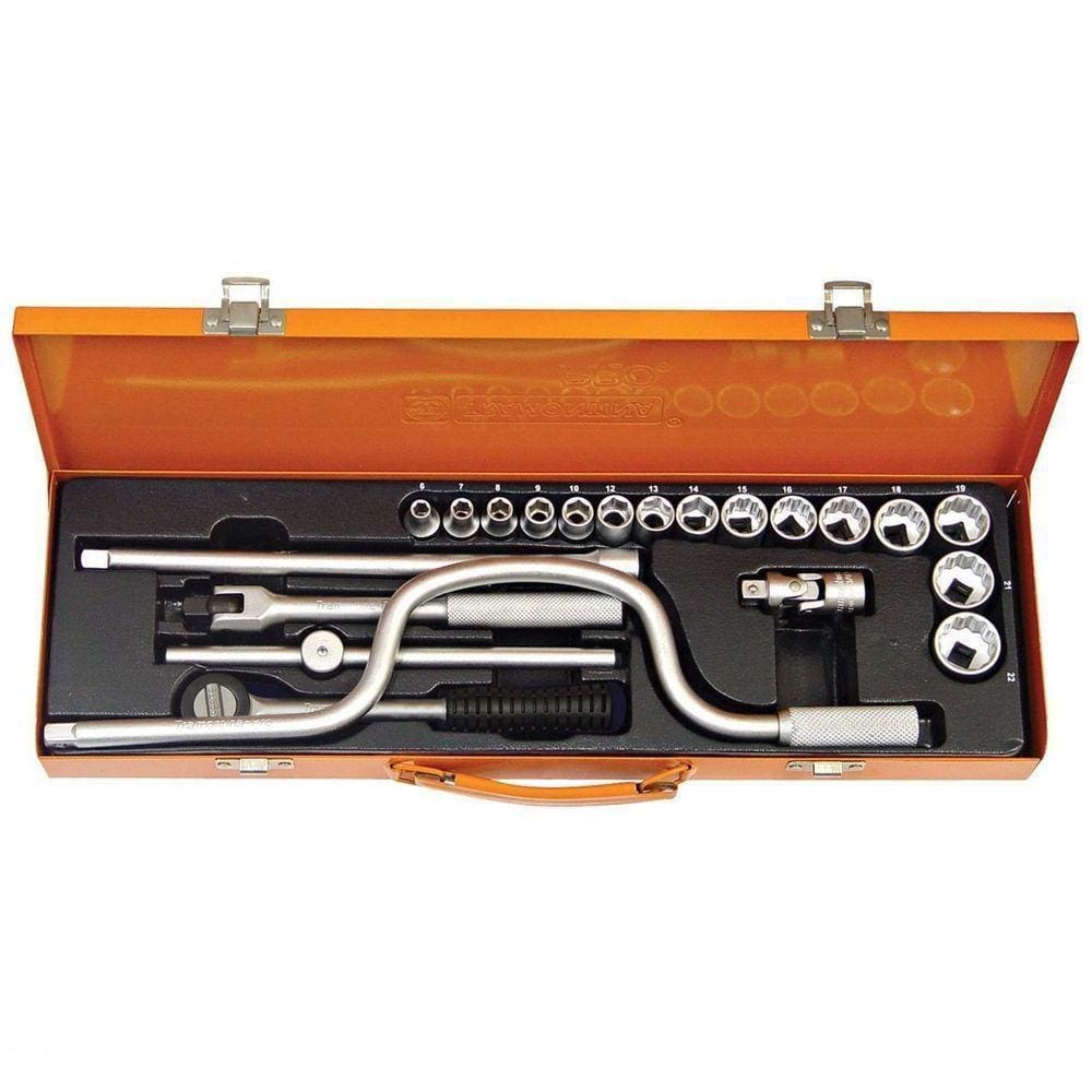 Maleta Com Soquetes E Acessórios Milímetros - 21 Peças Tramontina Pro Tramontina