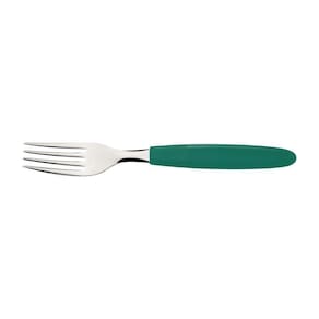 Garfo De Mesa Ipanema Com Lâmina Em Aço Inox E Cabo De Polipropileno Verde Esmeralda