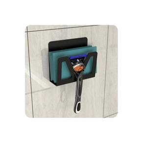 Porta Bucha Esponja Banho E Gillette C/Adesivo Preto F.ELG