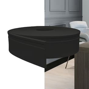 Rodapé Eva Autocolante 10cm Rp16 Preto 10 Metros Meurodapé