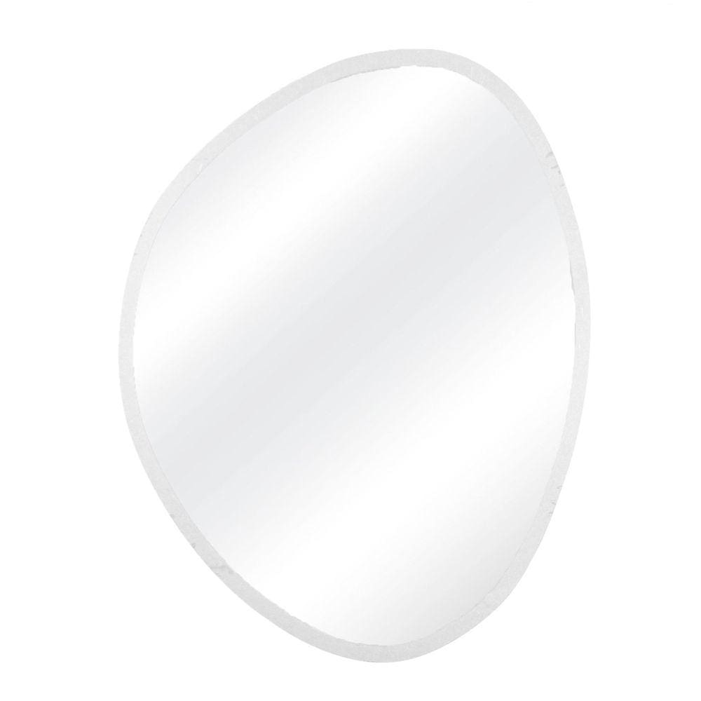 Espelho Decorativo Emoldurado Orgânico 64cx50cm E2G Design Branco