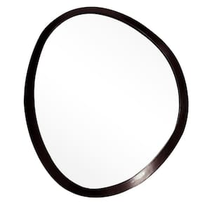 Espelho Decorativo Emoldurado Orgânico 58cm x 70cm E2G Design Marrom