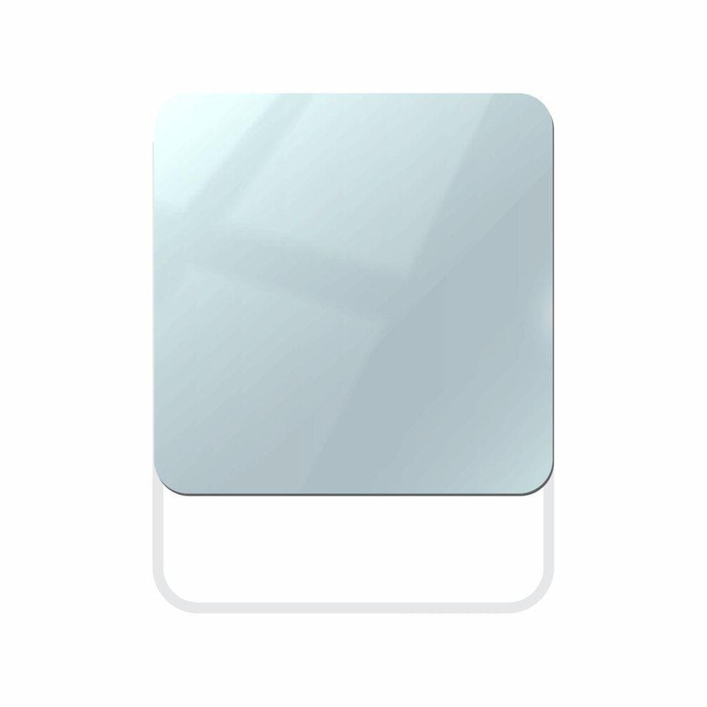 Espelho Funcional 70x50cm Quadrado Pratic Square In House Decor Branco