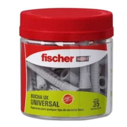 Bucha Nylon Universal Ux 10mm 35 Peças Fischer