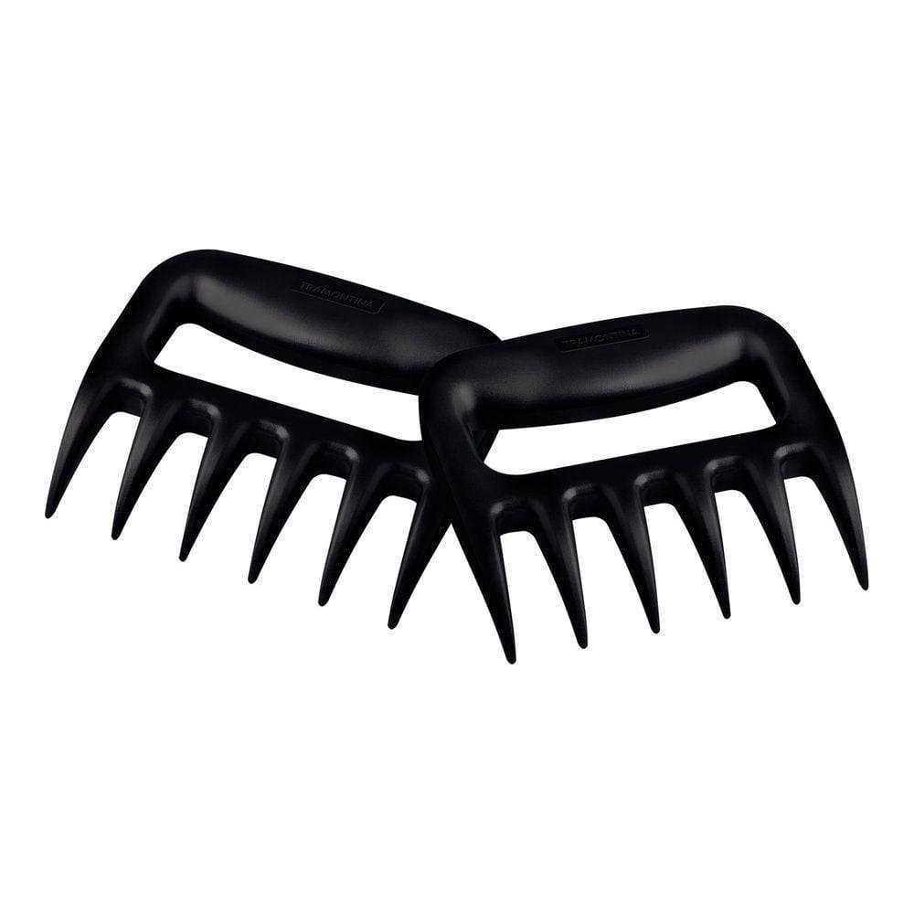 Conjunto De Garras Para Churrasco Tramontina Em Abs Preto 02 Peças Tramontina
