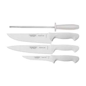 Jogo De Facas Para Churrasco Tramontina Em Aço Inox Com Cabo Polipropileno 4 Peças Tramontina