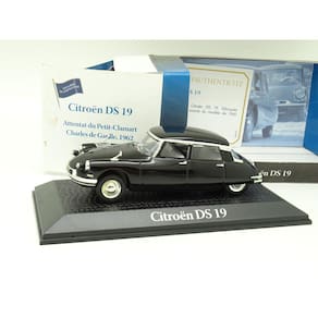 Miniatura Citroen DS19 De Gaule 1962 Attentation IXO 1/43