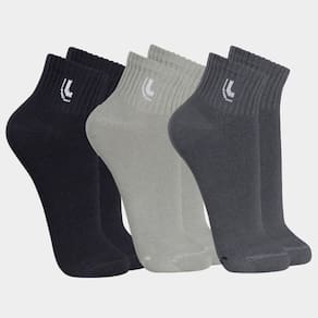 Kit 3 Pares Meia Lupo 3223-089 Algodão Cano Curto Plus Size