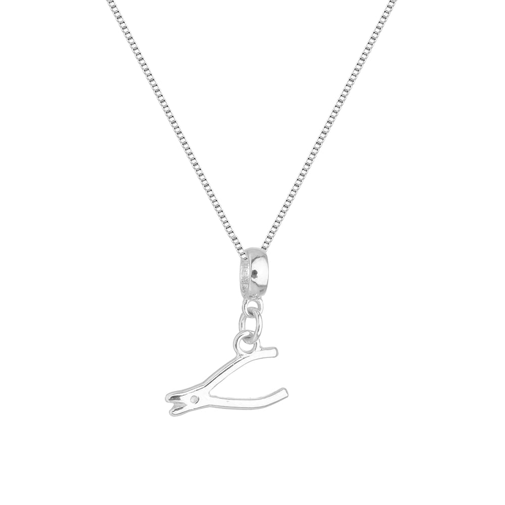 Colar Pingente Alicate Manicure Banhado a Prata 925