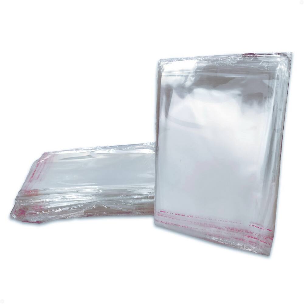 Saco Plástico Adesivado P/ Proteger Mangá Hq 18x25 C/ 100 Un