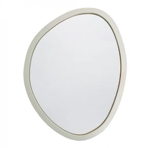 Espelho Decorativo Emoldurado Orgânico 58cm x 70cm E2G Design Branco