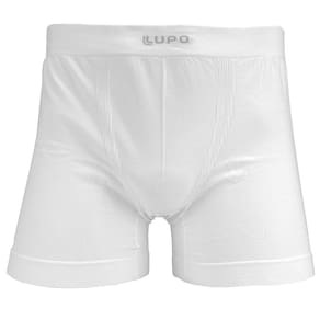 Cueca Boxer Lupo Microfibra Sem Costura Branca