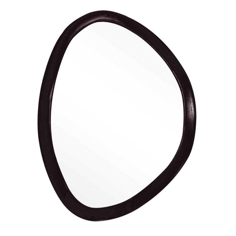 Espelho Decorativo Emoldurado Orgânico 43cm x 58cm E2G Design Marrom