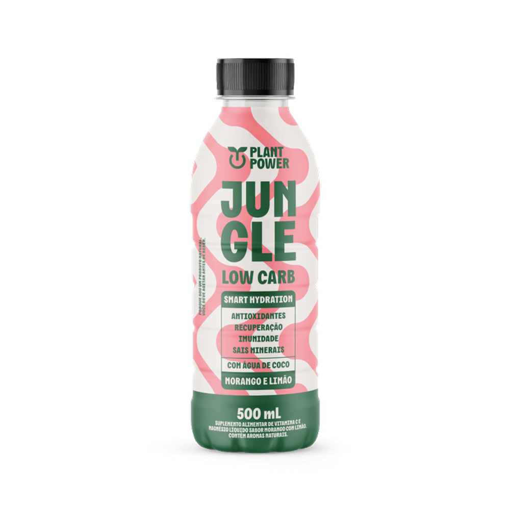 Kit 3X: Bebida Isotônica Low Carb Morango e Limão Jungle 500ml