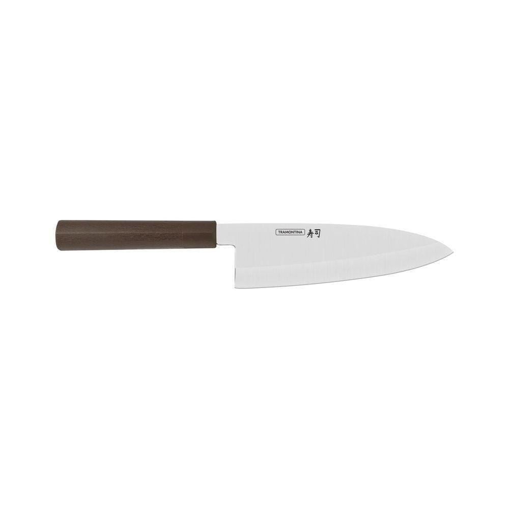 Faca Deba Tramontina Sushi Com Lâmina Em Aço Inox E Cabo De Nylon 8" Tramontina