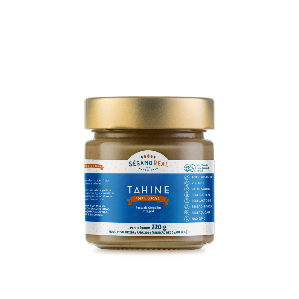 Kit 6X: Tahine Integral Sésamo Real 220g
