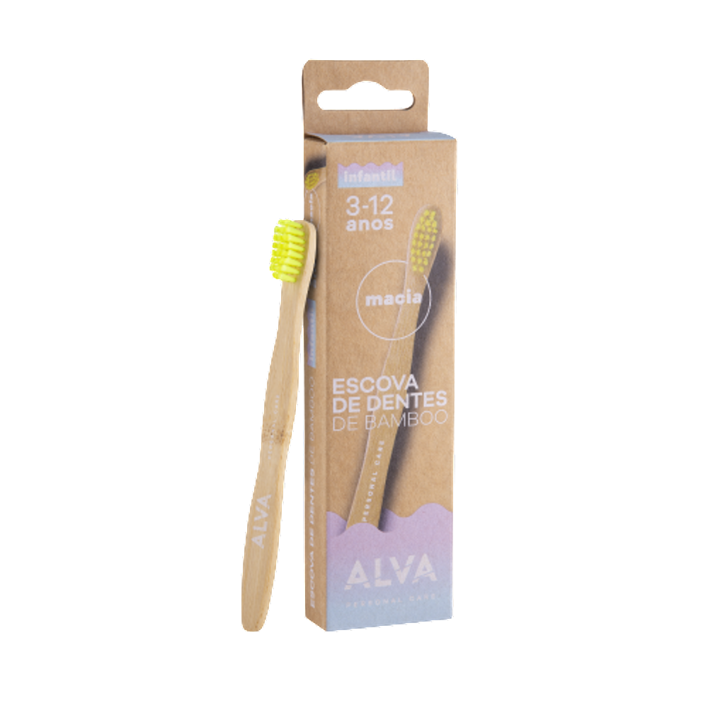 Escova Dental Bambu Infantil Alva 1 Unidade
