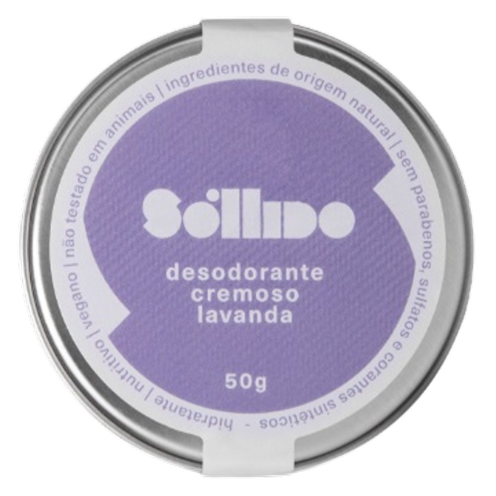 Desodorante Cremoso Lavanda Sóllido 50g