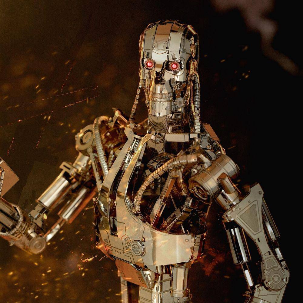 Miniatura De Montar Metal The Terminator T-800 | Casas Bahia