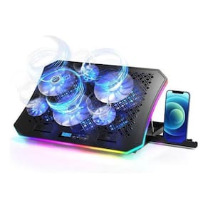 Suporte Notebook Gamer 6 Fans RGB 19 Visor LCD Base - SP235