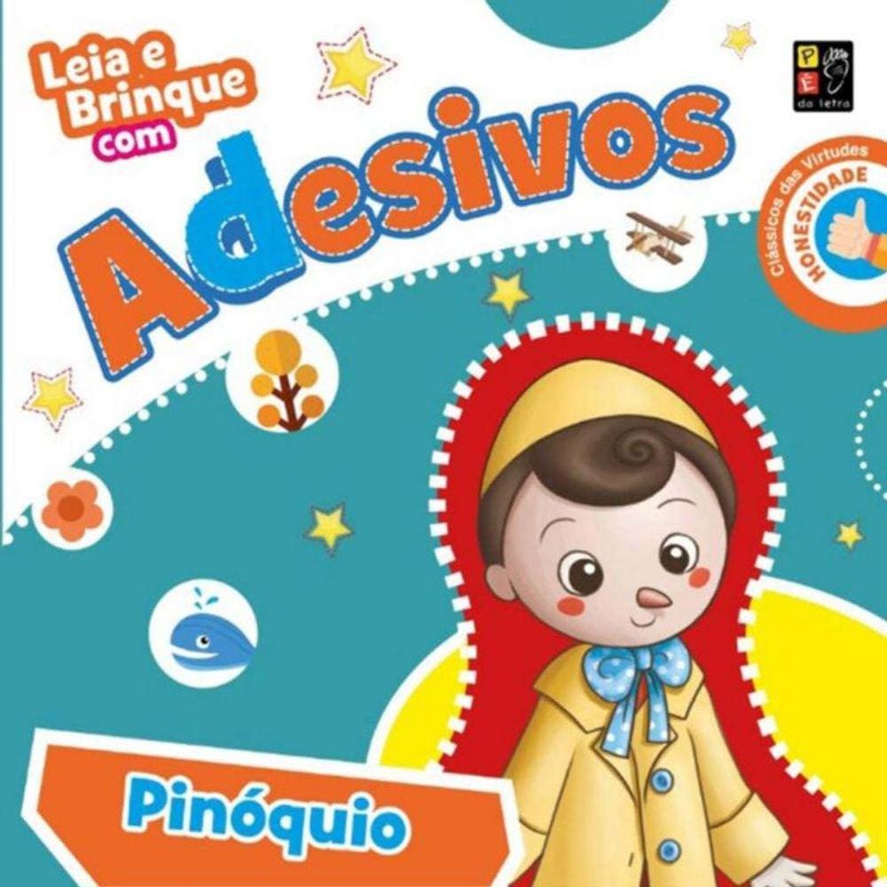 Leia E Brinque Com Adesivos  Pinoquio
