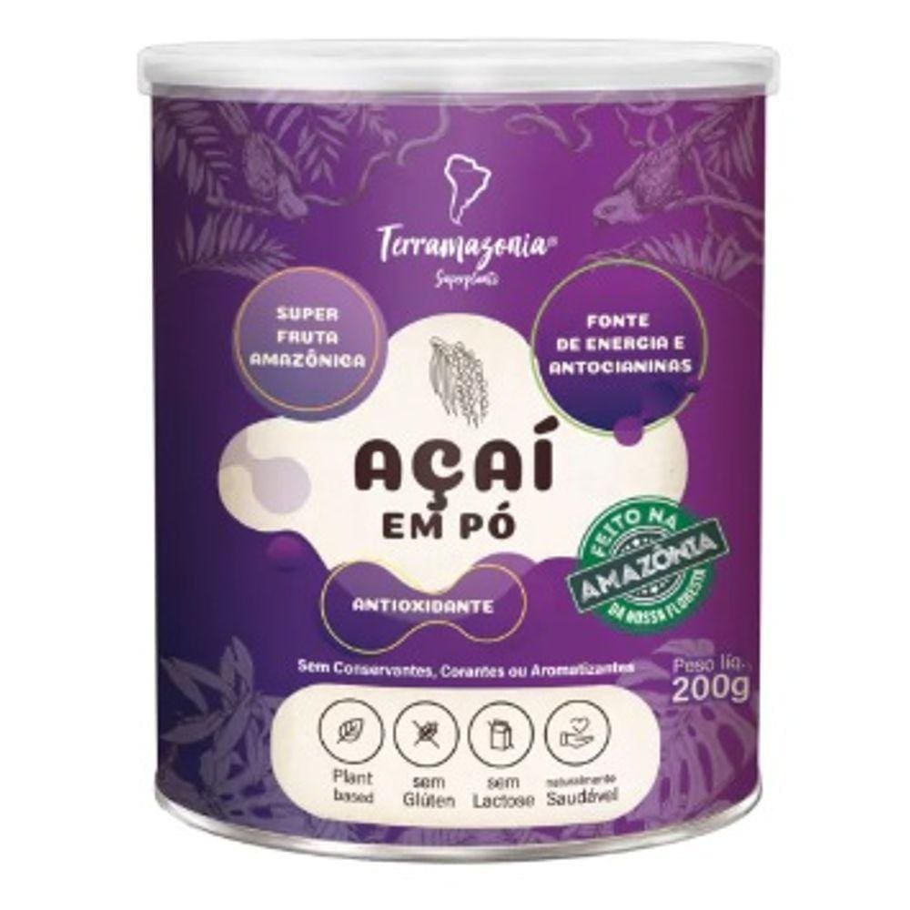 Açaí em Pó Sem Glúten Terramazonia 200g