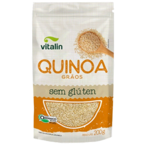 Kit 6X: Quinoa em Grãos Orgânica Sem Glúten Vitalin 200g