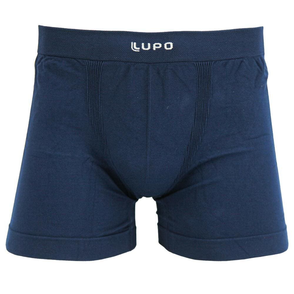 Cueca Boxer Lupo Microfibra Azul Marinho