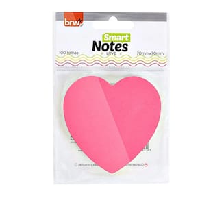 Bloco de Notas Smart Notes Love 100 Folhas Neon BRW