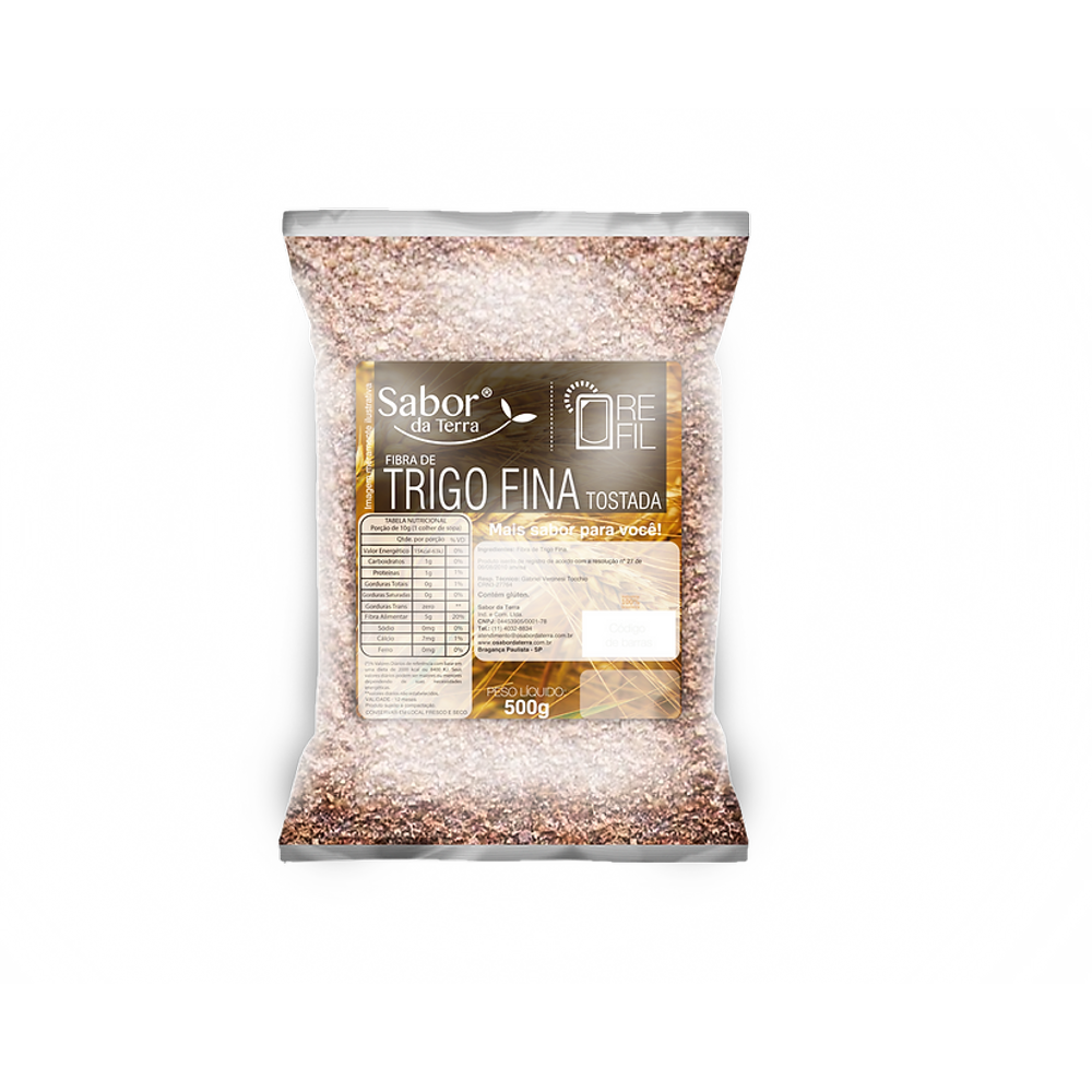 Fibra de Trigo Fina Tostada Sabor da Terra 400g