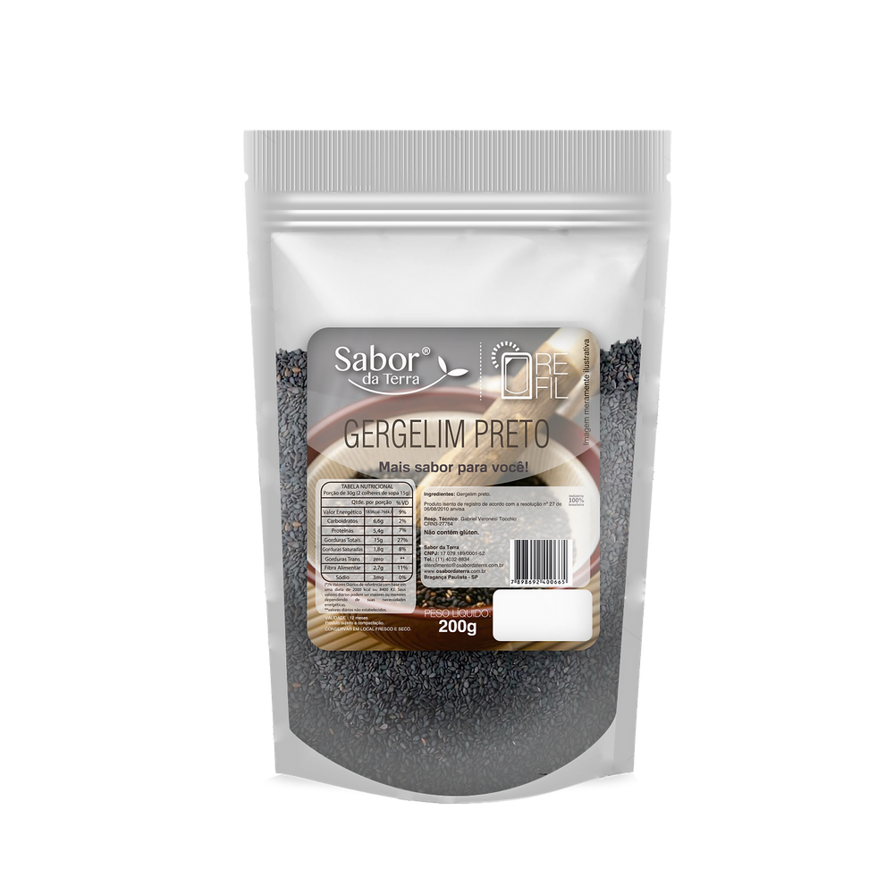 Gergelim Preto Sabor da Terra 200g