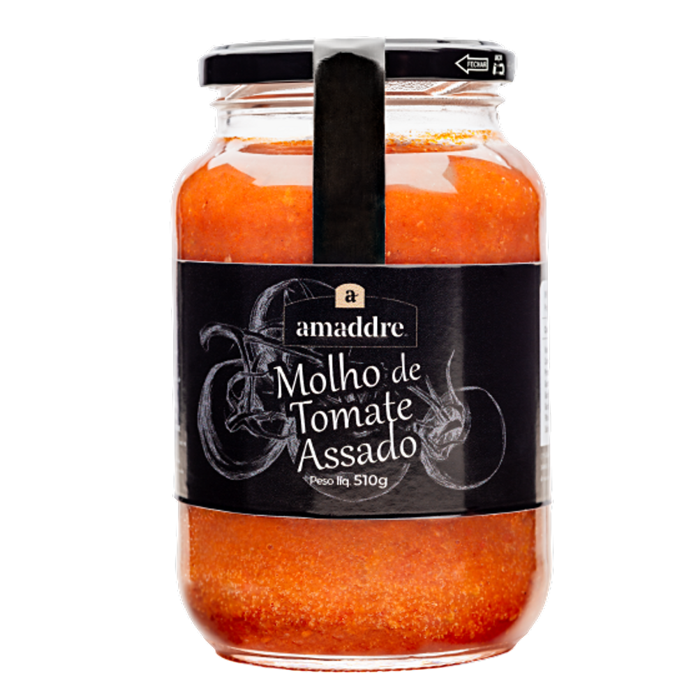 Kit 2x: Molho De Tomate Assado Artesanal Amaddre 510g