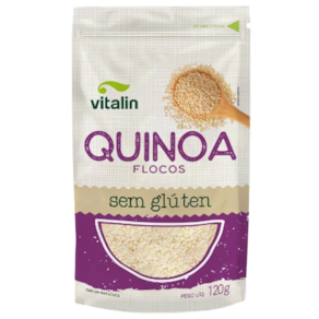 Kit 2X: Quinoa em Flocos Sem Glúten Vitalin 120g