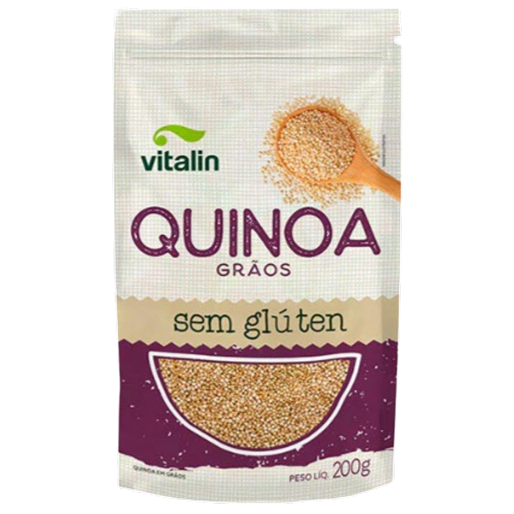 Kit 6X: Quinoa em Grãos Integral Sem Glúten Vitalin 200g