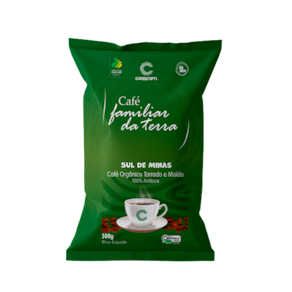 Kit 2X: Café Familiar da Terra Orgânico Moído Coopfam 500g