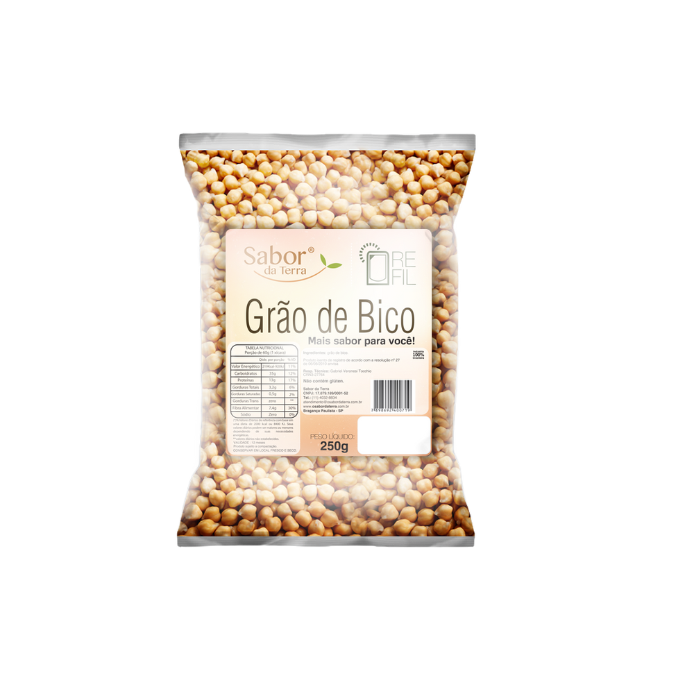 Kit 3X: Grão de Bico Sabor da Terra 250g