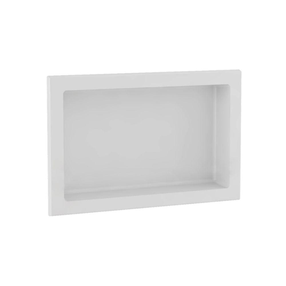 Nicho Banheiro Gaam Thin Embutir 58x38cm Branco