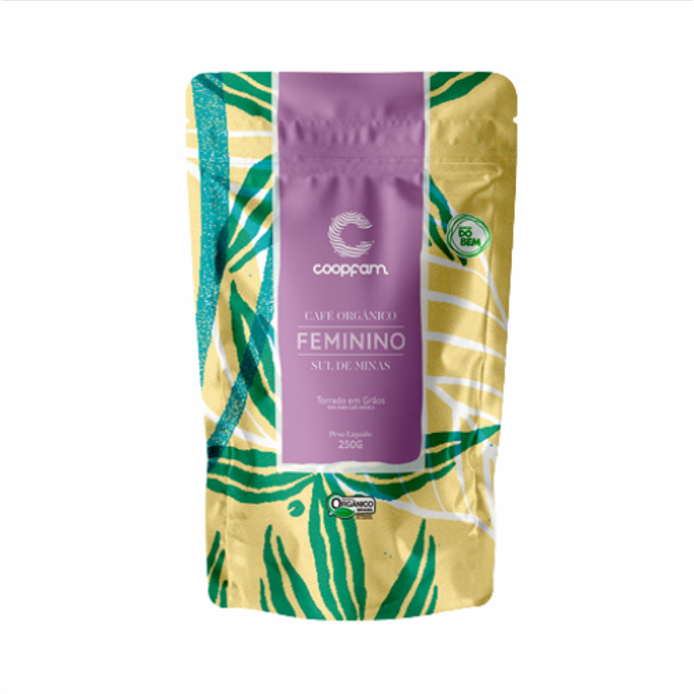 Kit 2X: Café Feminino Orgânico em Grãos Coopfam 250g