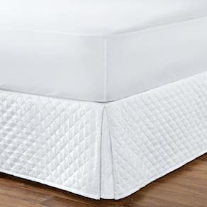 Saia Box Solteiro Matelada 01 Peça - Branco