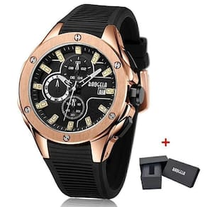 Relógio Masculino Baogela 22608 à Prova D`água Ouro Rosa