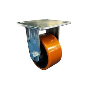 Rodízio Fixo De Poliuretano - Sem Trava - 4pol - 100mm – 300kg – JST