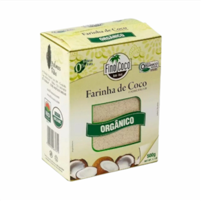 Kit 2X: Farinha de Coco Integral Orgânica Finococo 500g