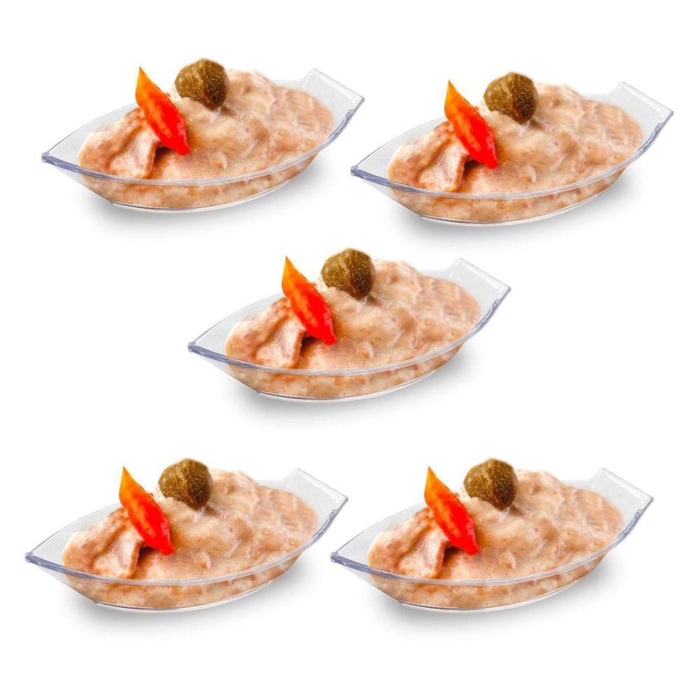 Forminha Barco Canapé 100 ml  Kit C/5