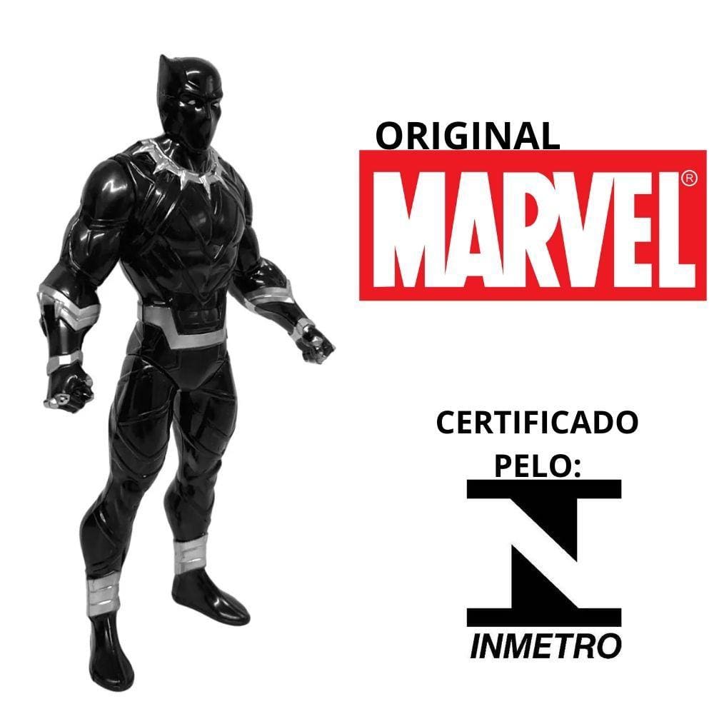 Figura de Ação Vingadores Pantera Negra Articulado 22cm Marvel
