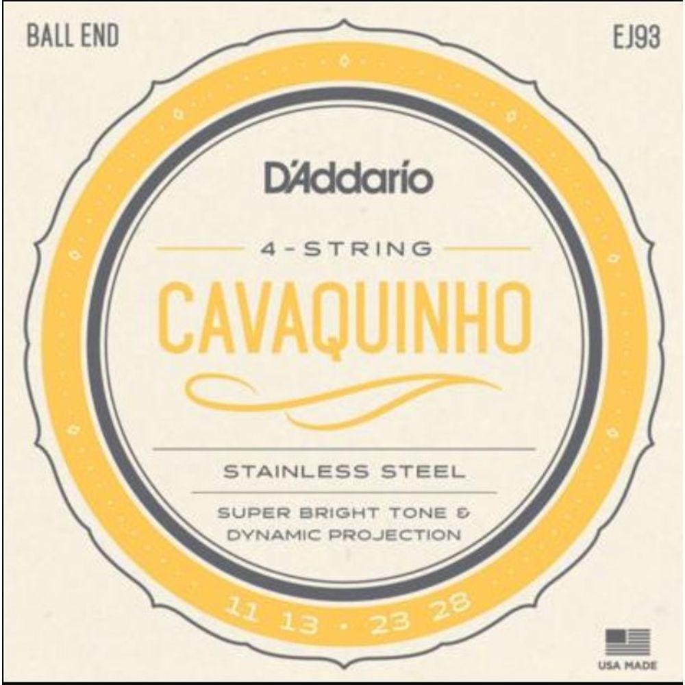 Encordoamento para Cavaquinho EJ93 Stainless Steel Wound .011 .013 .023 .028
