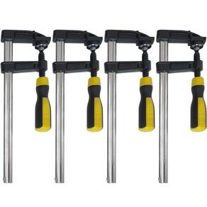 Kit 4 Grampos Sargento Tipo F 50 X 200Mm 8 Pol. Marcenaria
