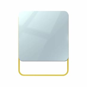 Espelho Funcional Pratic Square Dourado 50X50Cm Quadrado