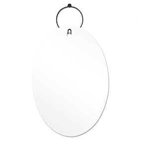 Espelho Decorativo Aramado Wire Boll Preto 60X40 Oval